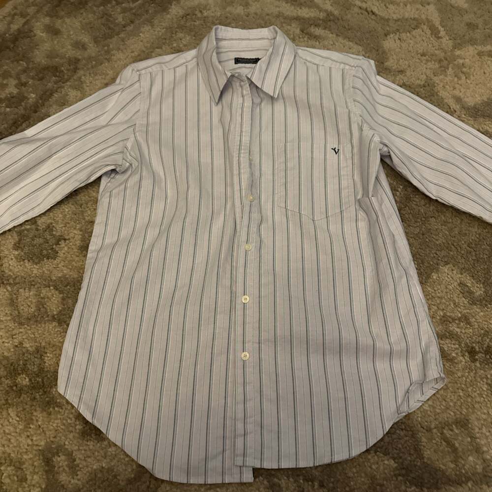 Vineyard Vines Women's Striped Classic Button-Down Shirt Size 4